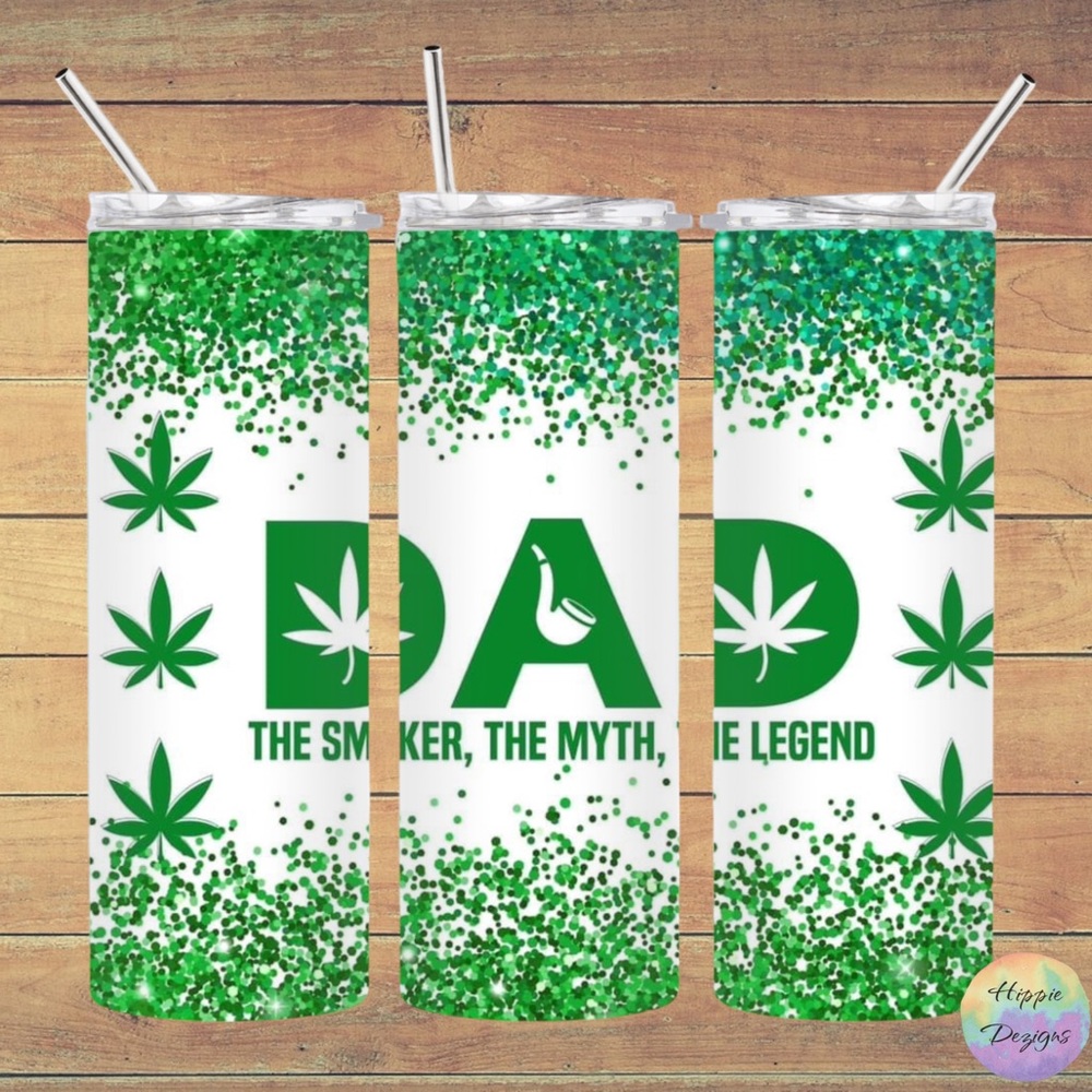Dad Life 20oz Steel Tumbler With Lid & Straw